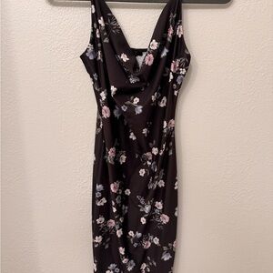 Black Floral Women’s Dress Small
